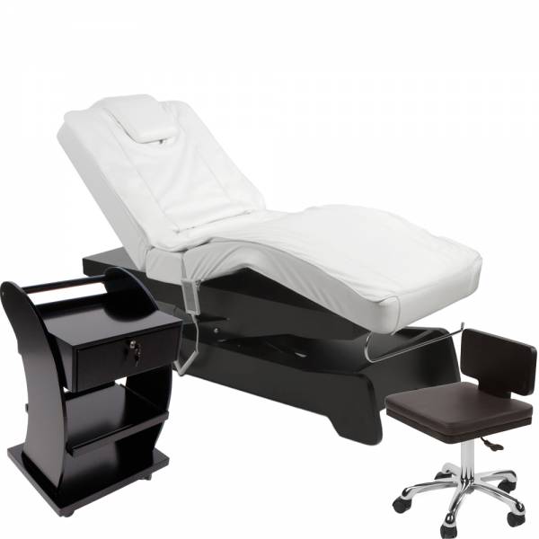 Massagekabine schwarz / weiß 950208a