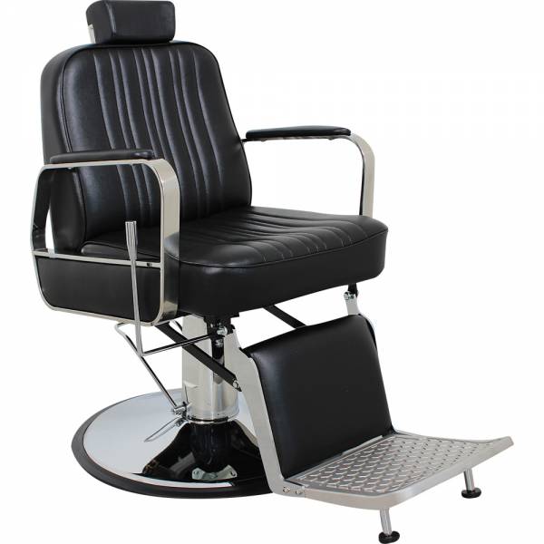 Barber Herrenstuhl HS5047 schwarz Friseurstuhl Herrenfriseurstuhl