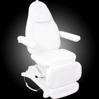 108194 - Tumbona con 3 motores, blanco   108194 - Tumbona con 3 motores, blanco