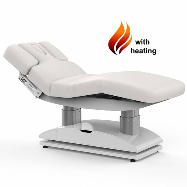 003838H massage table white with 4 motors heating