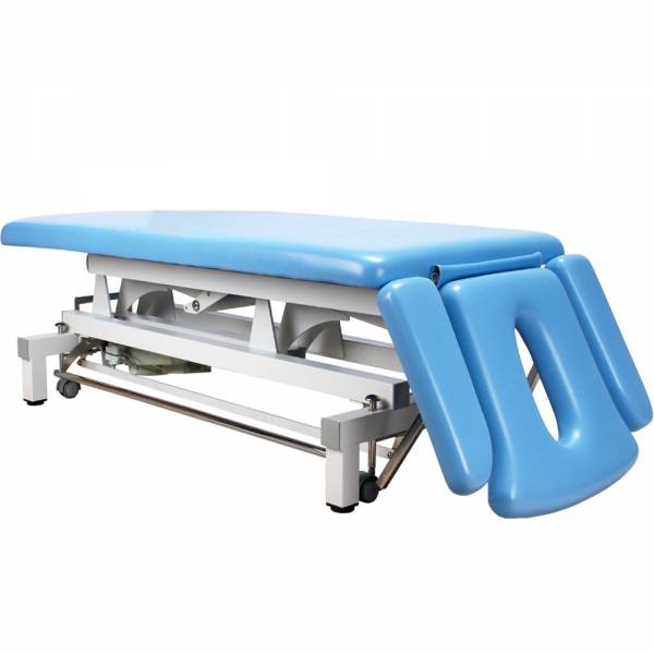 Massageliege Therapieliege hellblau mit Rundumschalter 07S807
