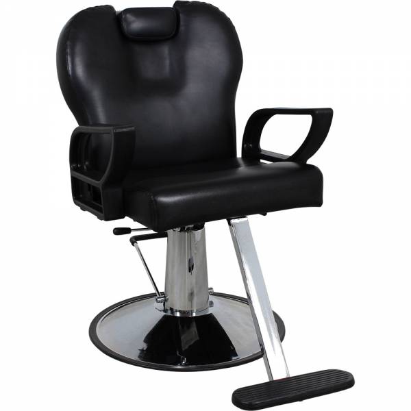 Friseurstuhl s53848 schwarz mit verstellbare Rückenlehne-Copy