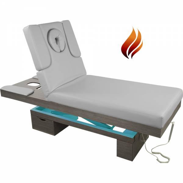Elektrische Massageliege Wellnessliege grau mit Heizung 023815H