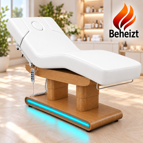 Table esthétique de massage et bien-être électrique 4 moteurs fonction mémoire chauffage et LED VL00242H