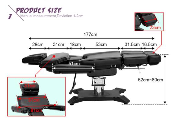 Professioneller Tattoostuhl in schwarz 154604