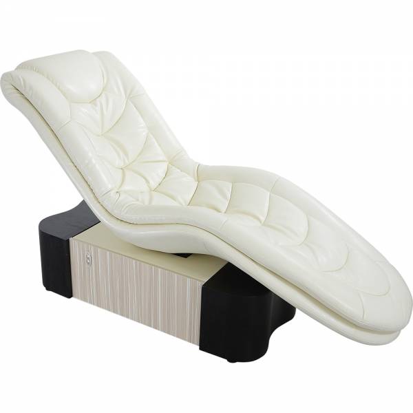 Lettino lounge L30208c lettino relax bianco-marrone lettino wellness