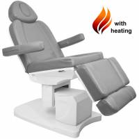 Vollelektrische Kosmetikliege mit Heizung & 4 Motoren weiss-grau L23708H Vollelektrische Kosmetikliege mit Heizung & 4 Motoren weiss-grau L23708H