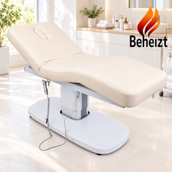 Kosmetikliege Massageliege Behandlungsliege Elektrische Memory Heizung perlweiß L00041H Preorder