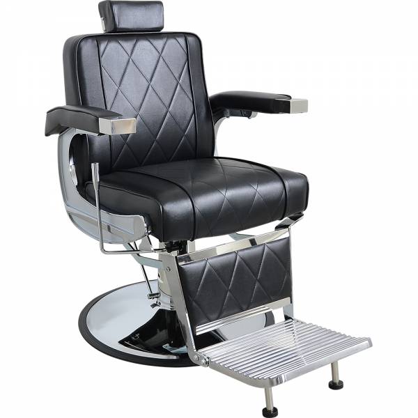 Barber Herrenstuhl HS5066 schwarz Friseurstuhl Herrenfriseurstuhl