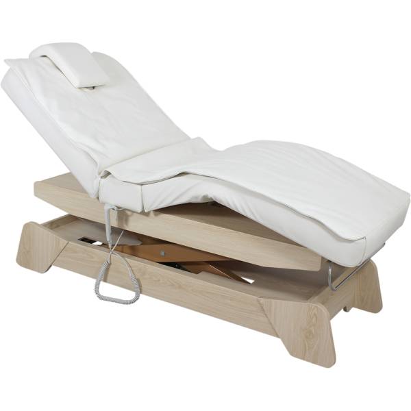 Table de massage 030208 blanc / bois