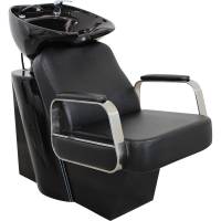 Friseurwaschsessel w50216 Rückwärtswaschsessel schwarz Friseurwaschsessel w50216 Rückwärtswaschsessel schwarz