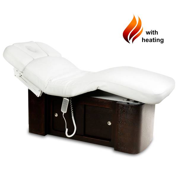 Massageliege 050899H braun/weiß mit Heizung