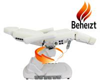 Vollelektrische Kosmetikliege perlweiß L06686H mit 4 Motoren drehbar + Heizung&LED Vollelektrische Kosmetikliege perlweiß L06686H mit 4 Motoren drehbar + Heizung&LED