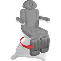 Vollelektrischer Fußpflegestuhl mit 5 Motoren weiß-grau Vollelektrischer Fußpflegestuhl mit 5 Motoren weiß-grau