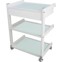 Beistelltisch T06038 weiß mit Universalhalterung für Lupenlampe Beistelltisch T06038 weiß mit Universalhalterung für Lupenlampe