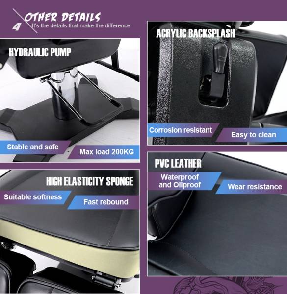 Professioneller Tattoostuhl in schwarz 154604