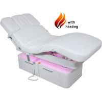 Massageliege Weiß mit 4 Motoren, Heizung & LED L02283H Massageliege Weiß mit 4 Motoren, Heizung & LED L02283H