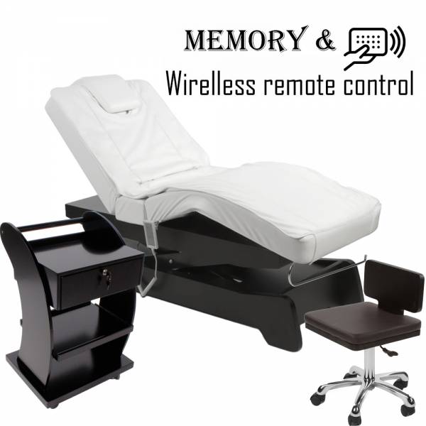 Massagekabine schwarz mit Memory