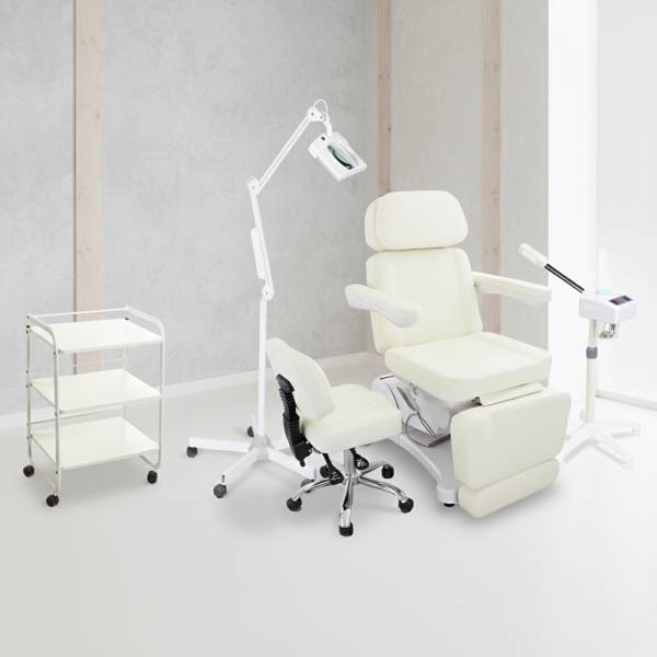 Kosmetikkabine – vollelektrisch, ergonomisch, modern, perlweiß 907701d